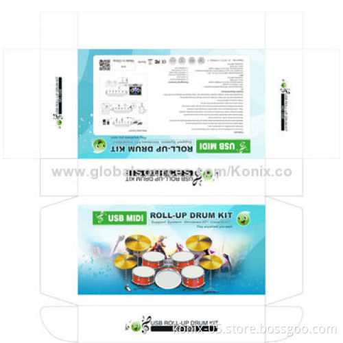 Teaching and learning silicone electronic drum set , MD1008